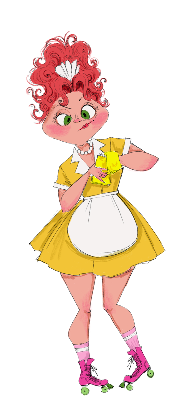 The waitress